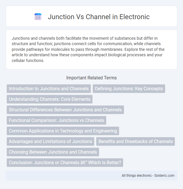 Channel vs Junction - What is the difference?