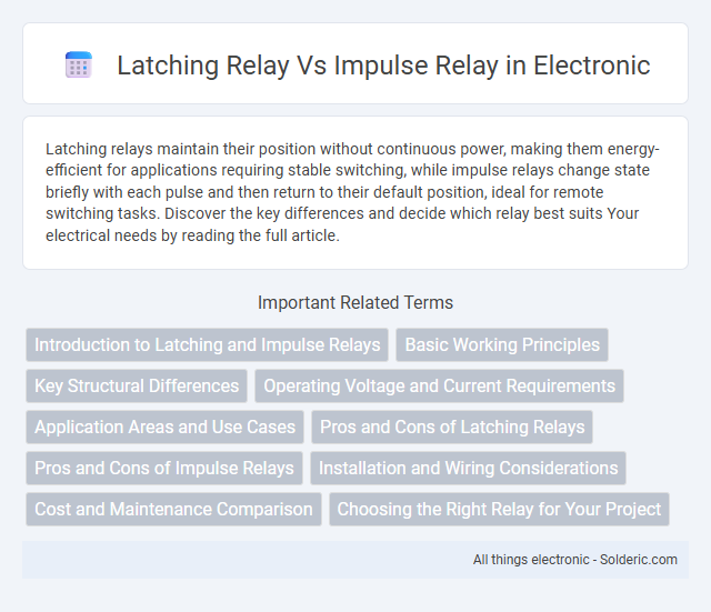Impulse relay vs latching relay - What is the difference?