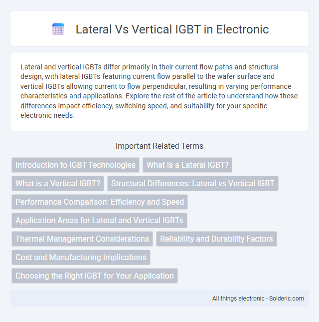 IGBT Lateral vs Vertical - What is the difference?