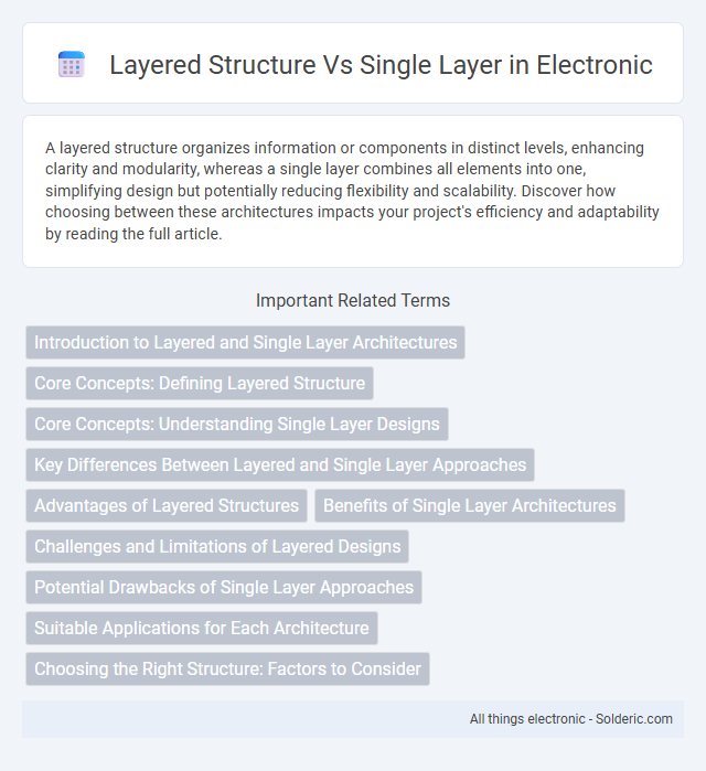 Layered Structure vs Single Layer - What is the difference?