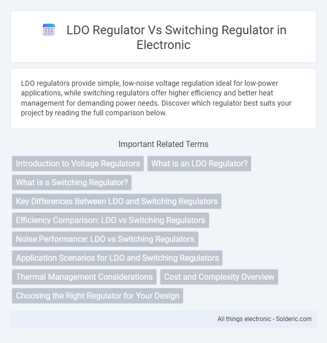 Switching Regulator vs LDO Regulator - What is the difference?