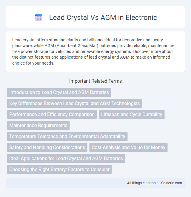 AGM vs Lead Crystal - What is the difference?