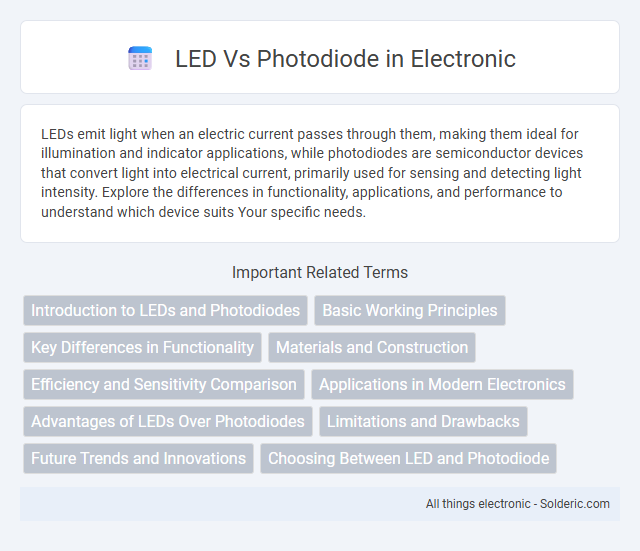 Photodiode vs LED - What is the difference?