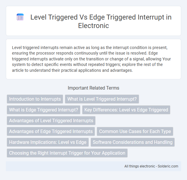 Edge Triggered vs Level Triggered Interrupt - What is the difference?
