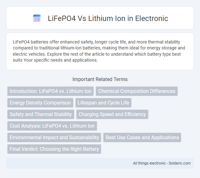 Lithium Ion vs LiFePO4 - What is the difference?