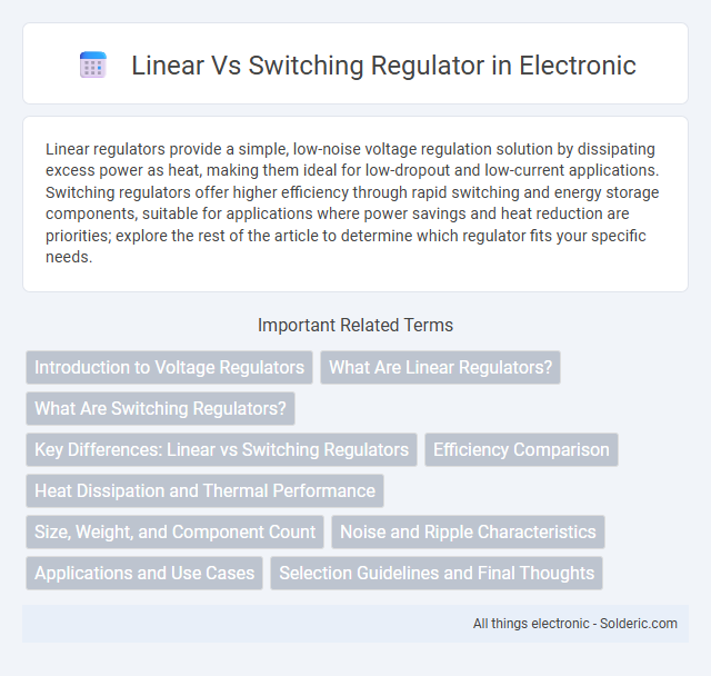 Linear vs Switching Regulator - What is the difference?