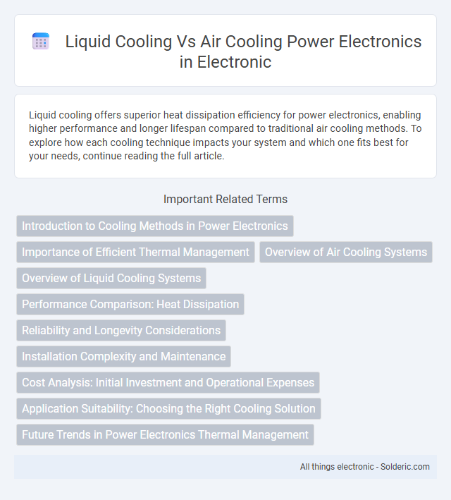 Air Cooling vs Liquid Cooling Power Electronics - What is the difference?
