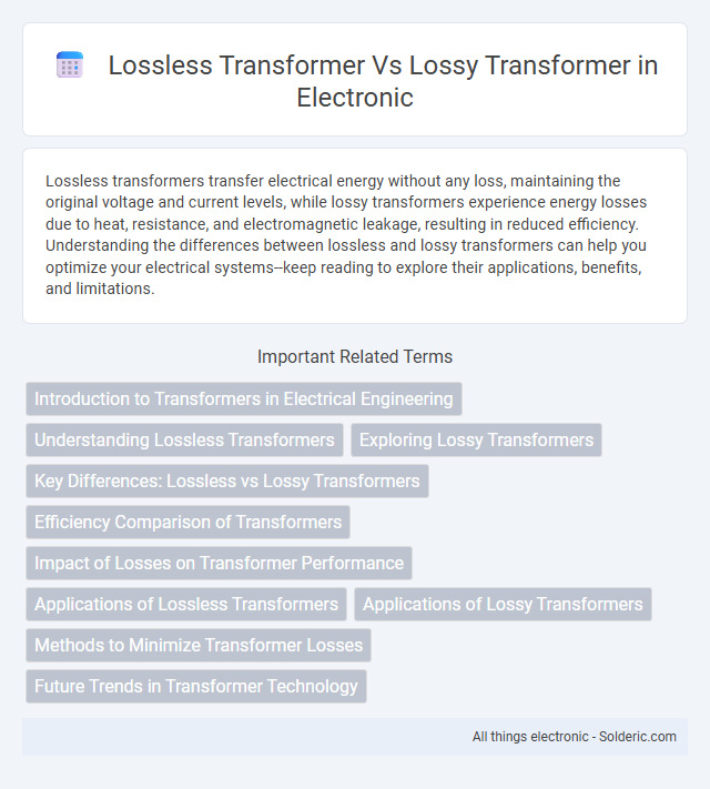 Lossless Transformer vs Lossy Transformer - What is the difference?