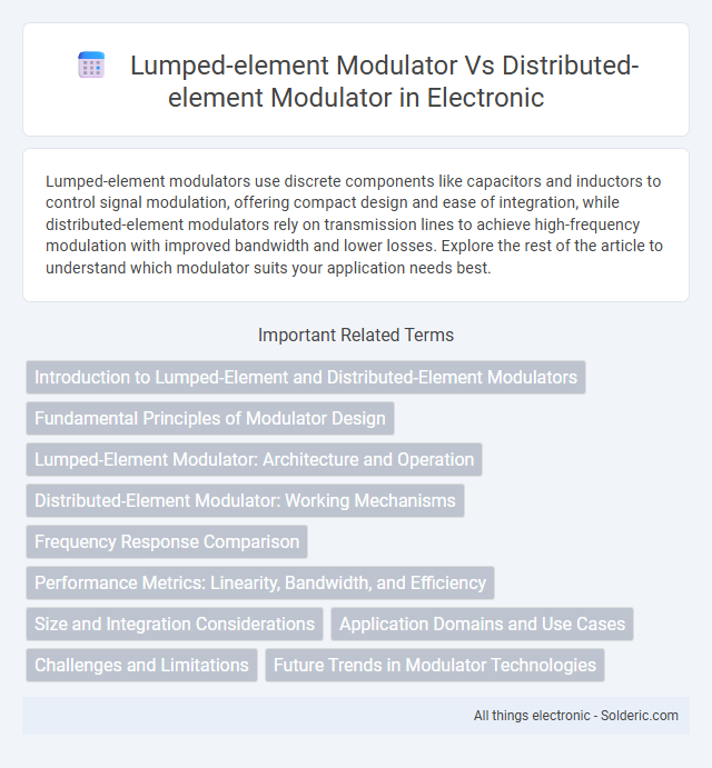 Distributed-element modulator vs lumped-element modulator - What is the difference?