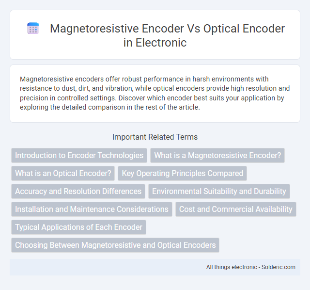 Magnetoresistive encoder vs Optical encoder - What is the difference?