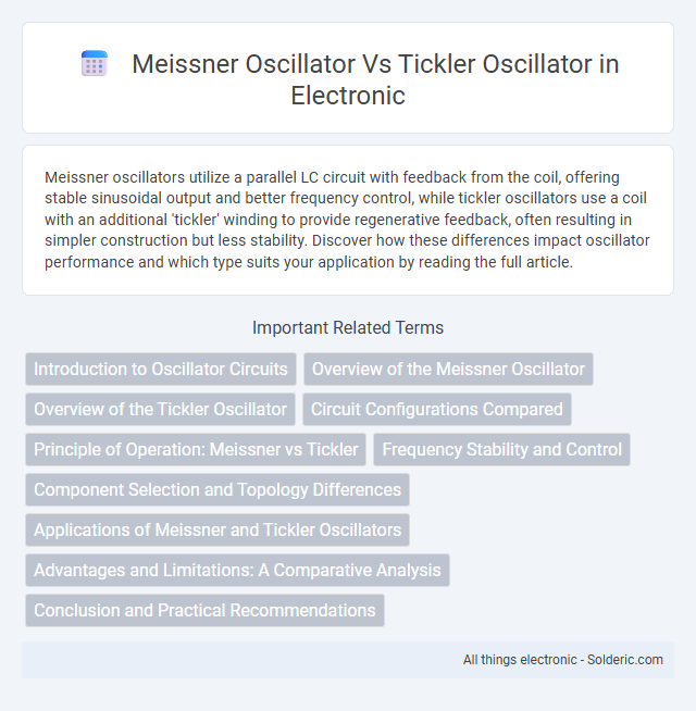 Meissner oscillator vs Tickler oscillator - What is the difference?