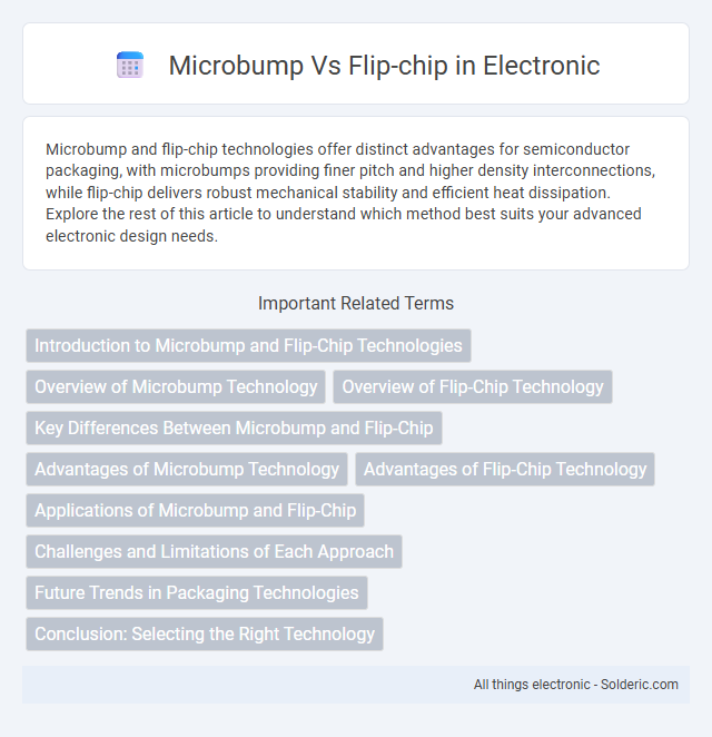 Flip-chip vs Microbump - What is the difference?