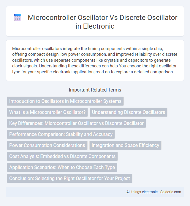 Discrete oscillator vs Microcontroller oscillator - What is the difference?