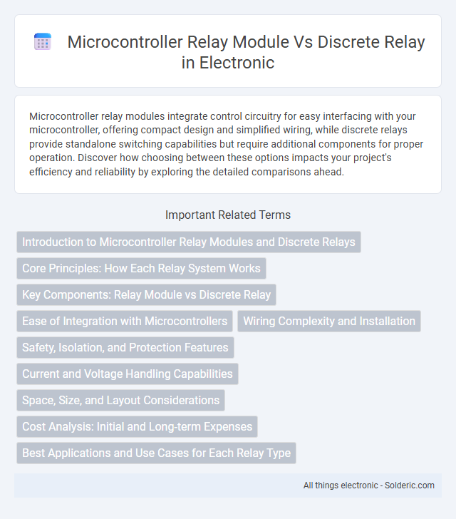 Discrete Relay vs Microcontroller Relay Module - What is the difference?