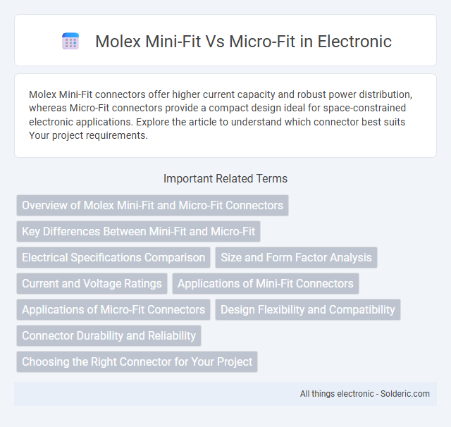 Micro-Fit vs Molex Mini-Fit - What is the difference?
