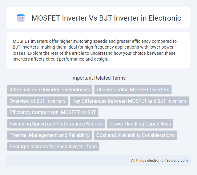 BJT inverter vs MOSFET inverter - What is the difference?