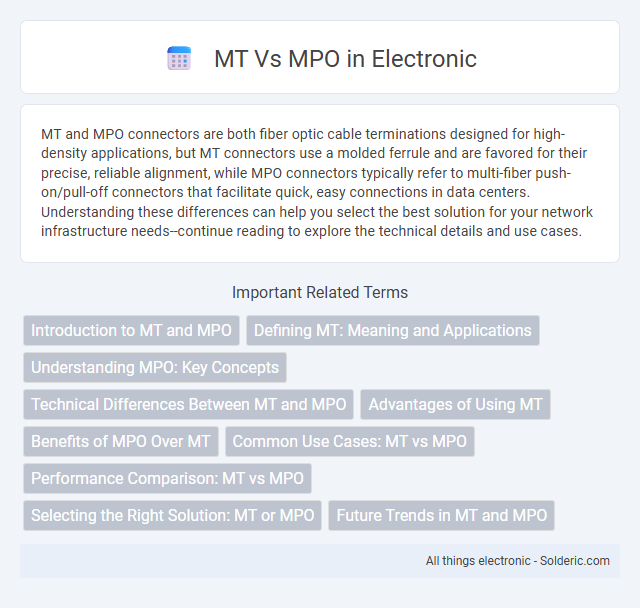MPO vs MT - What is the difference?