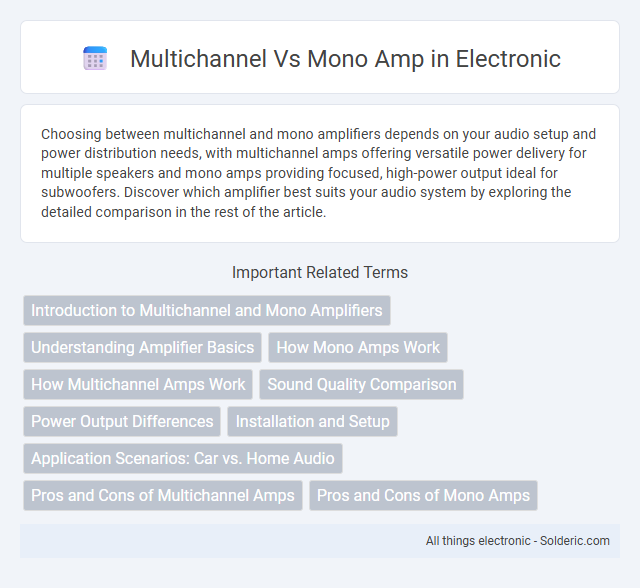 Mono Amp vs Multichannel - What is the difference?
