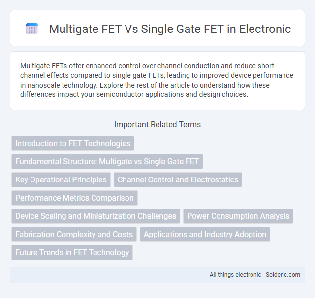 Multigate FET vs Single Gate FET - What is the difference?