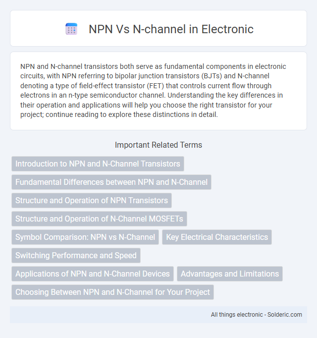 N-channel vs NPN - What is the difference?