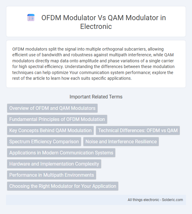 OFDM Modulator vs QAM Modulator - What is the difference?