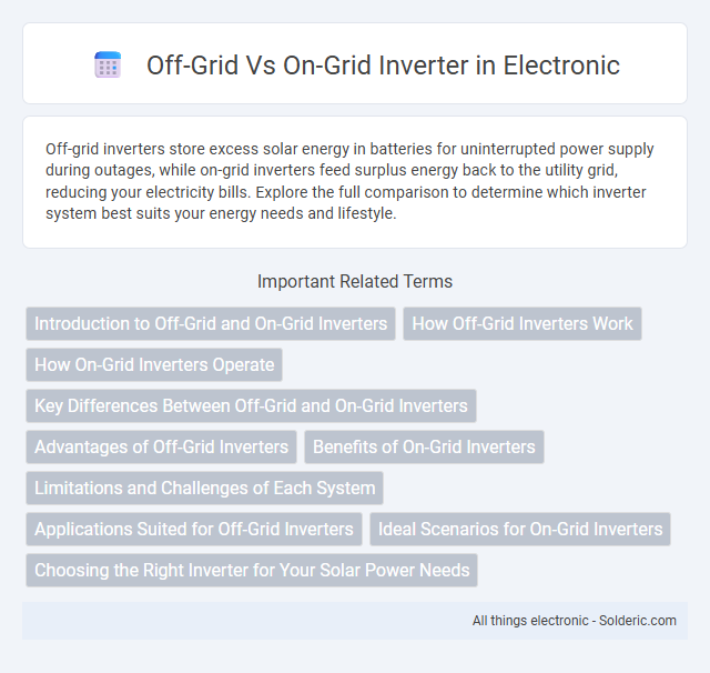 Off-Grid vs On-Grid Inverter - What is the difference?