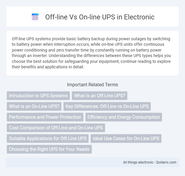 Off-line vs On-line UPS - What is the difference?