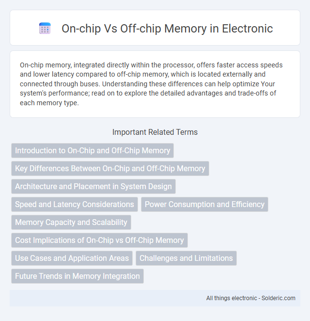 Memory: Off-chip vs On-chip - What is the difference?