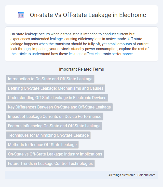 Off-state vs On-state leakage - What is the difference?