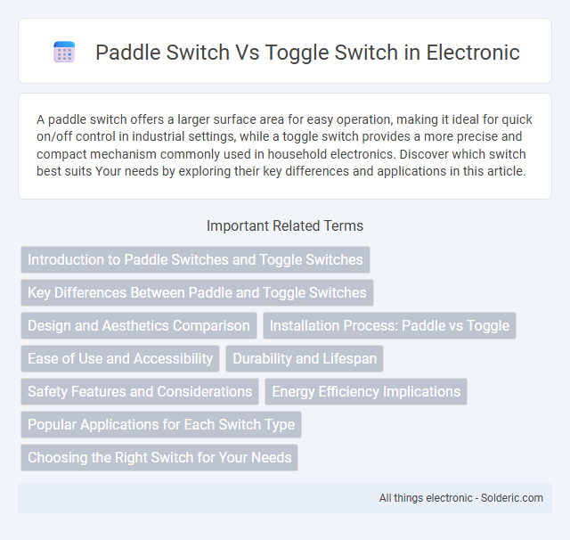 Paddle Switch vs Toggle Switch - What is the difference?