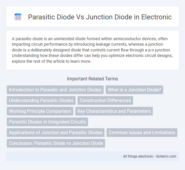Junction diode vs Parasitic diode - What is the difference?