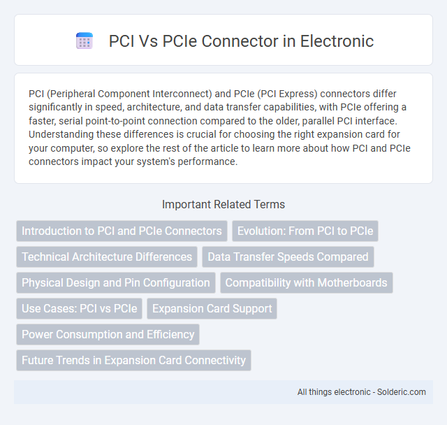 PCI vs PCIe Connector - What is the difference?