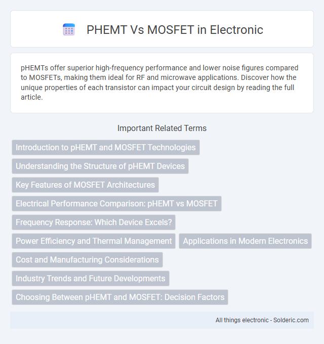 MOSFET vs PHEMT - What is the difference?
