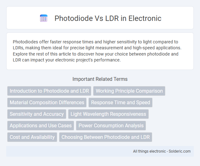 LDR vs Photodiode - What is the difference?