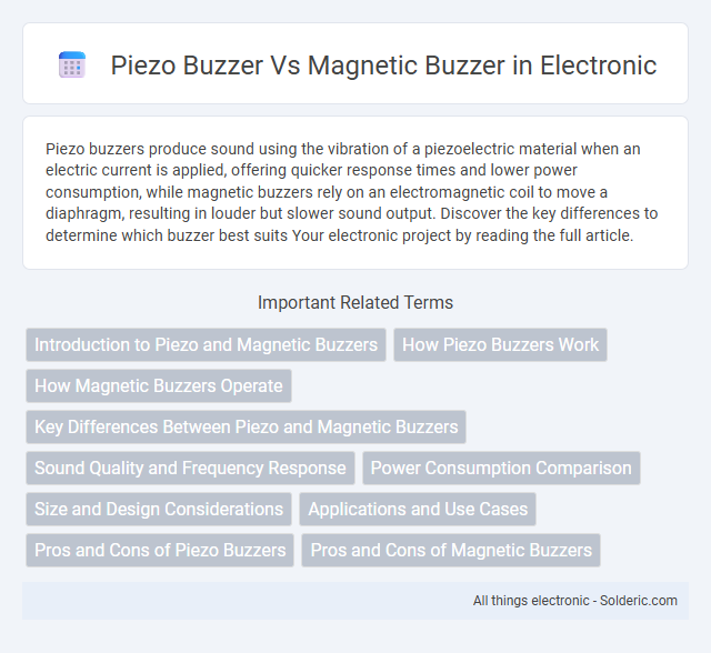 Magnetic Buzzer vs Piezo Buzzer - What is the difference?
