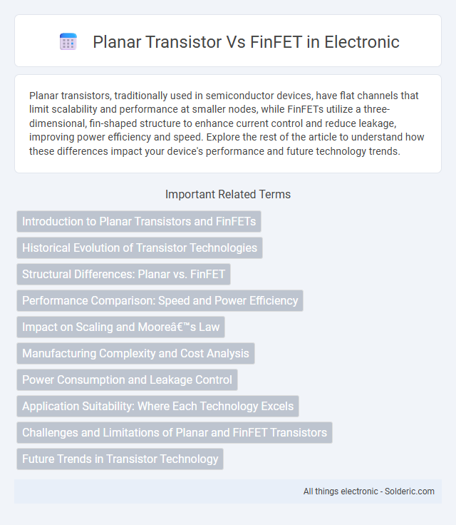 FinFET vs Planar Transistor - What is the difference?
