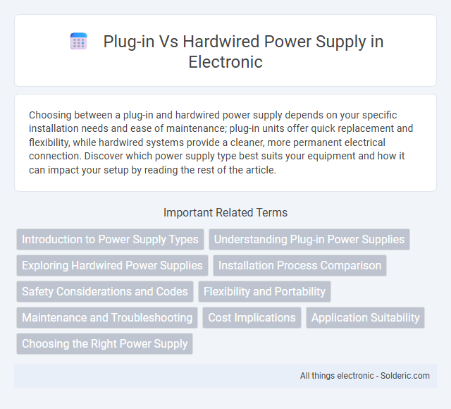 Hardwired Power Supply vs Plug-in - What is the difference?