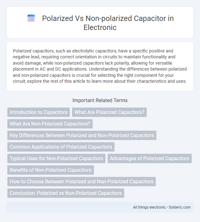 Non-polarized vs Polarized Capacitor - What is the difference?