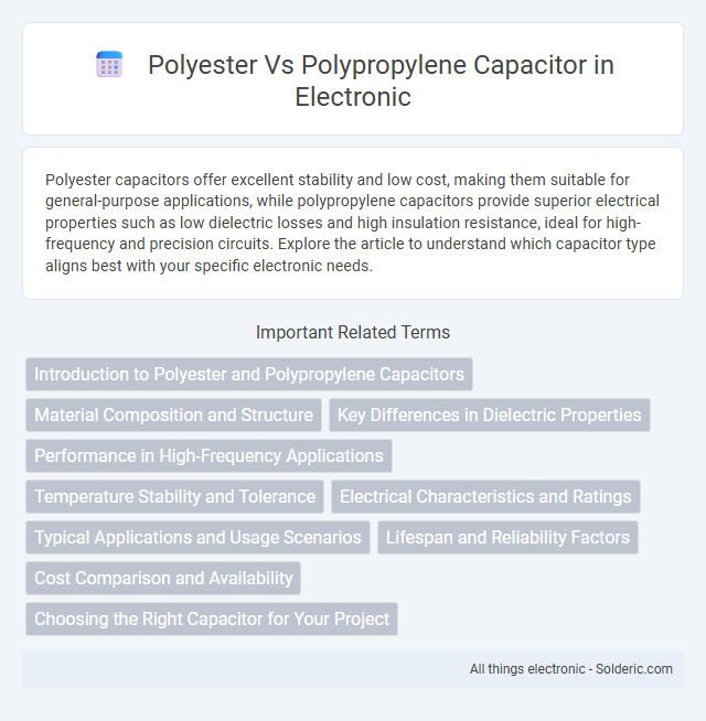 Polyester vs Polypropylene Capacitor - What is the difference?