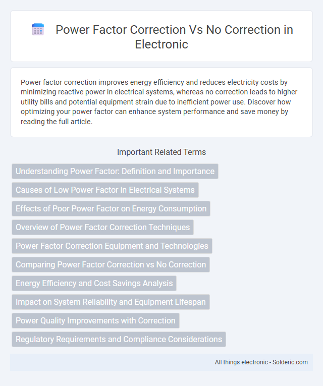 No Correction vs Power Factor Correction - What is the difference?