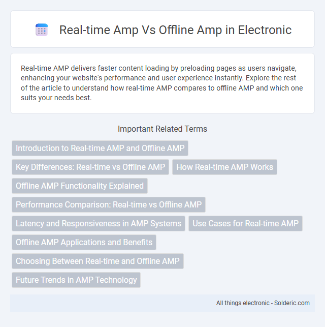 Offline amp vs Real-time amp - What is the difference?