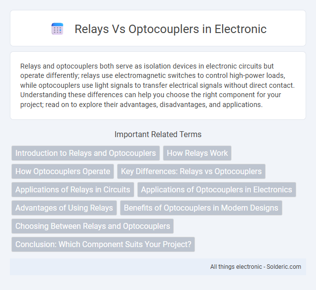 Optocouplers vs Relays - What is the difference?