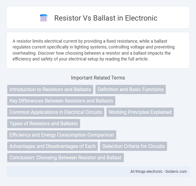 Ballast vs Resistor - What is the difference?