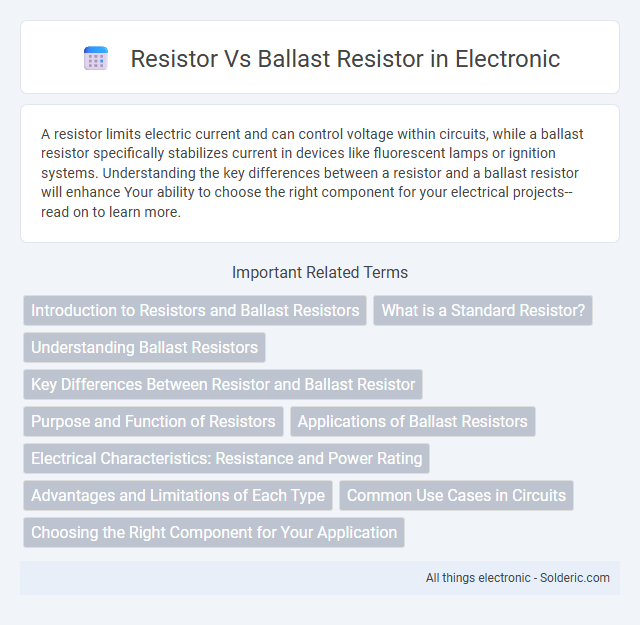 Ballast Resistor vs Resistor - What is the difference?
