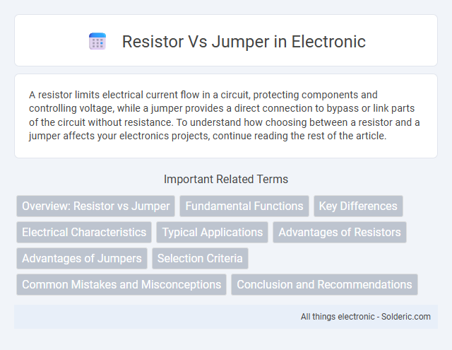 Jumper vs Resistor - What is the difference?