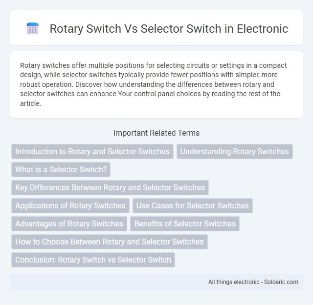 Rotary Switch vs Selector Switch - What is the difference?