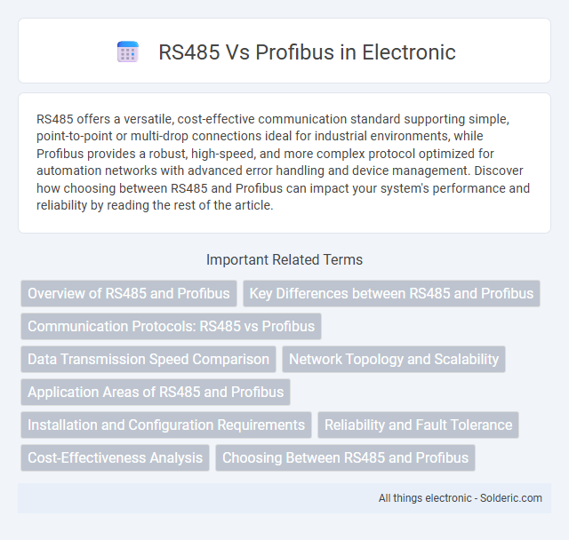 Profibus vs RS485 - What is the difference?