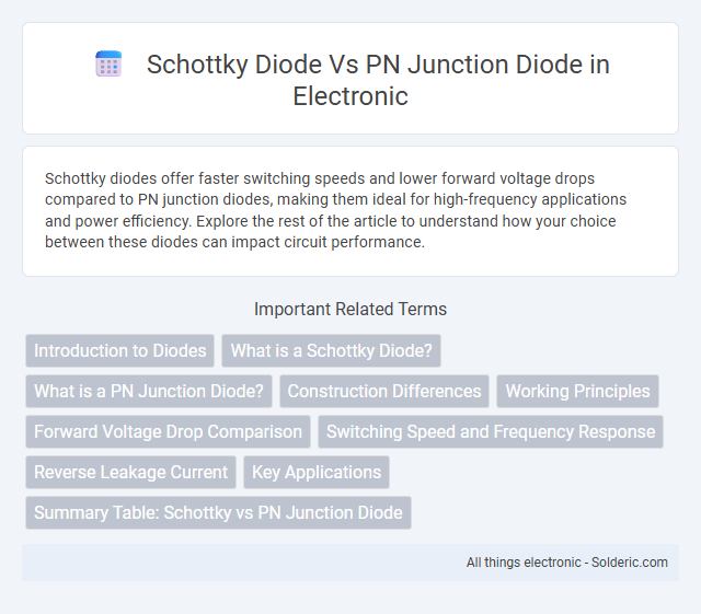 PN junction diode vs Schottky diode - What is the difference?