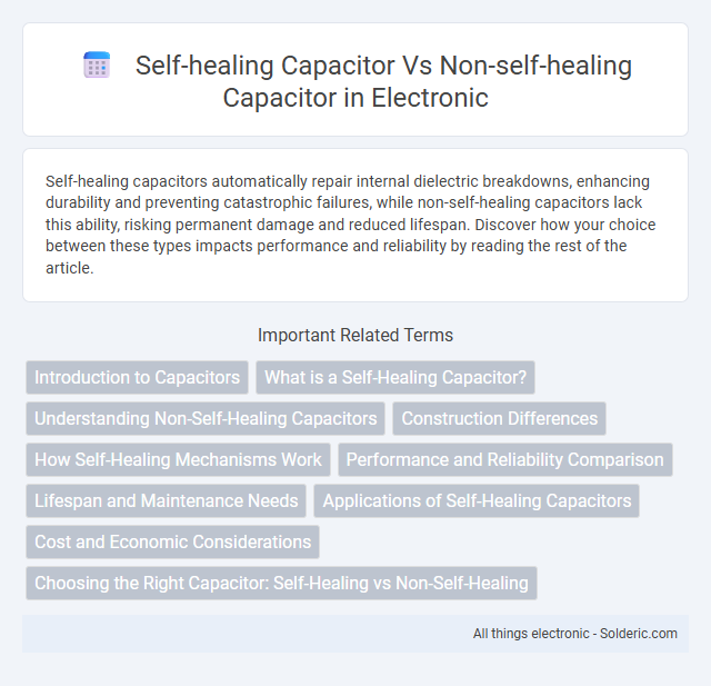 Non-Self-Healing Capacitor vs Self-Healing Capacitor - What is the difference?
