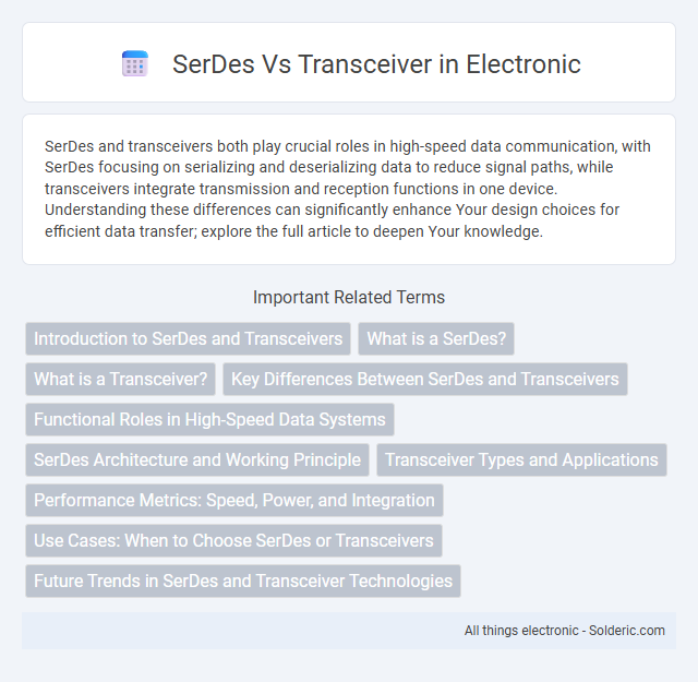 SerDes vs Transceiver - What is the difference?